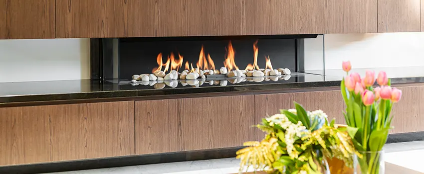 Double-height Fireplace Design Refurbishment in Sunset, Florida